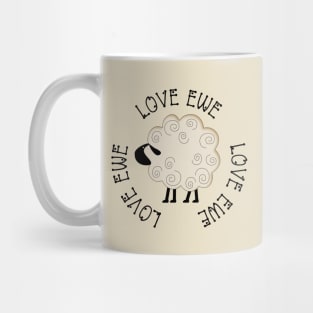 Love Ewe T Shirt Mug